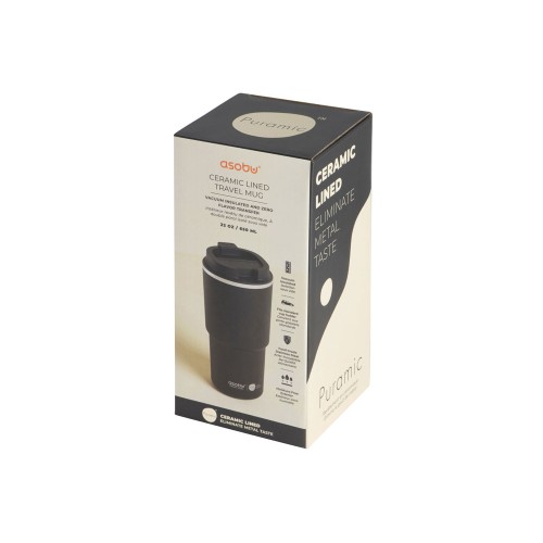 Вакуумная термокружка с  керамическим покрытием «Pick-Up», 650 мл, черный