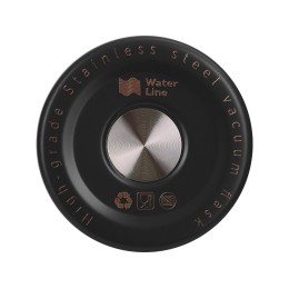 Вакуумная термокружка "Decart", 450 мл, тубус, черный