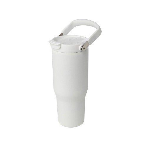 Термостакан Bronx объемом 900 мл из меди и переработанной нержавеющей стали, сертифицированной по стандарту RCS, с вакуумной изоляцией и крышкой с двойной функцией - Белый