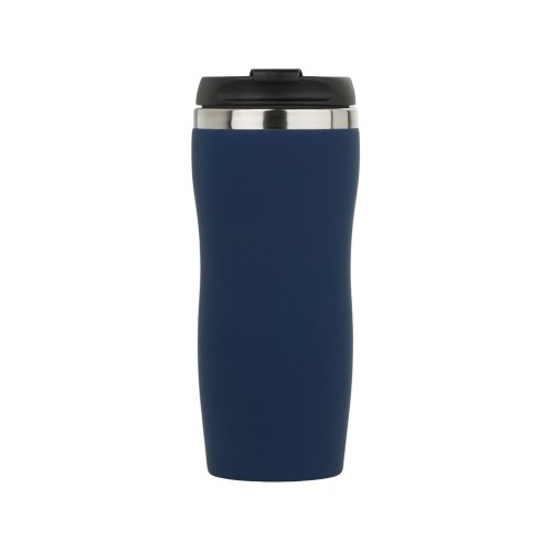Термокружка "Double wall mug C1", soft touch, 350 мл, темно-синий (Р)