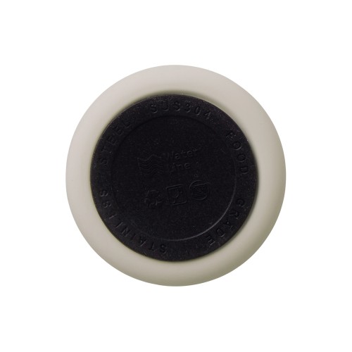 Вакуумная термокружка Waterline c кнопкой «Guard», 400 мл, тубус, бежевый