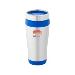 Термостакан Elwood c изоляцией, серебристый/синий