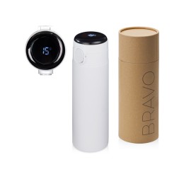 Вакуумная термокружка Waterline с медной изоляцией «Bravo», 400 мл, тубус, белый