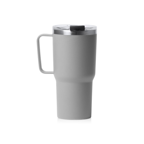 Термокружка «Кенчер» с двойными стенками из нержавеющей стали 304 и полипропилена, серый