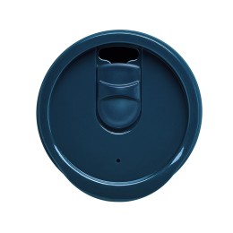 Термокружка LINDE с двойными стенками из переработанного полипропилена, синий нэйви