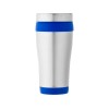Термостакан «Bezel», серебристый/синий