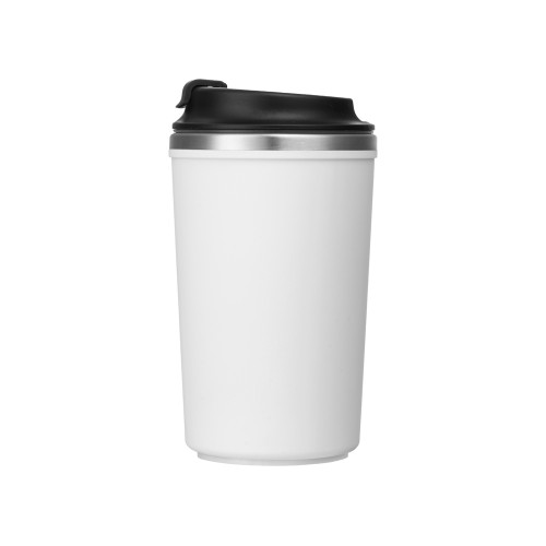 Герметичная термокружка на присоске "Kick", 350 мл, белый