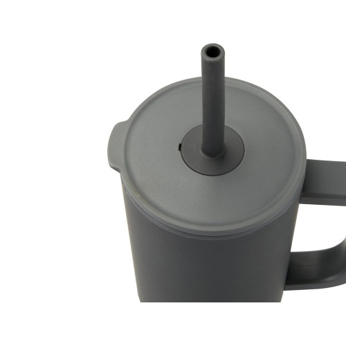 Brady термостакан с силиконовой трубочкой, 900 мл, сертифицированный согласно RCS- Серый
