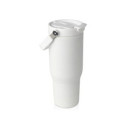 Термостакан Bronx объемом 900 мл из меди и переработанной нержавеющей стали, сертифицированной по стандарту RCS, с вакуумной изоляцией и крышкой с двойной функцией - Белый