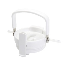 Термостакан Bronx объемом 900 мл из меди и переработанной нержавеющей стали, сертифицированной по стандарту RCS, с вакуумной изоляцией и крышкой с двойной функцией - Белый