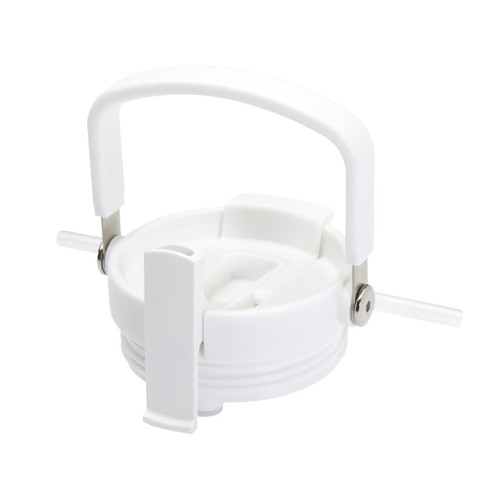 Термостакан Bronx объемом 900 мл из меди и переработанной нержавеющей стали, сертифицированной по стандарту RCS, с вакуумной изоляцией и крышкой с двойной функцией - Белый