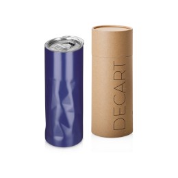Вакуумная термокружка "Decart", 450 мл, тубус, ярко-синий
