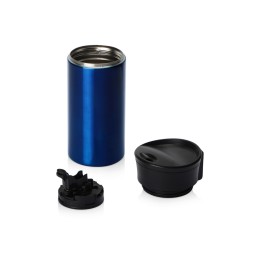 Вакуумная термокружка с кнопкой Upgrade, Waterline, тубус, темно-синий