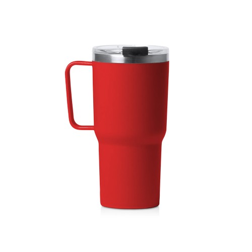 Термокружка «Кенчер» с двойными стенками из нержавеющей стали 304 и полипропилена, красный