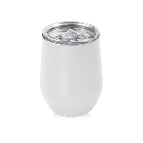 Вакуумная термокружка "Sense", непротекаемая крышка, крафтовая упаковка, белый