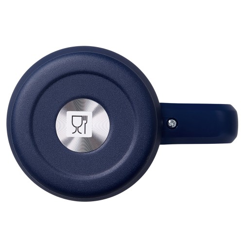 Термокружка «Крэнстон» с двойными стенками из переработанной нержавеющей стали, синий нейви