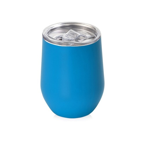 Вакуумная термокружка "Sense", непротекаемая крышка, крафтовая упаковка, голубой