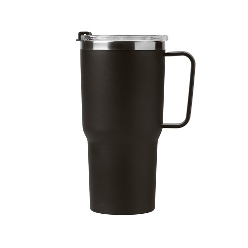 Термокружка «Кенчер» с двойными стенками из нержавеющей стали 304 и полипропилена, черный