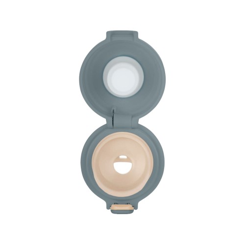 Вакуумная термокружка Waterline c кнопкой «Guard», 400 мл, тубус, антрацит