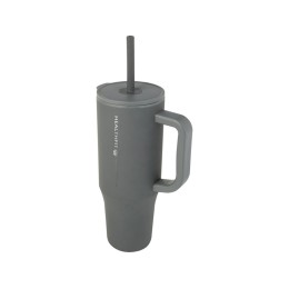 Brady термостакан с силиконовой трубочкой, 900 мл, сертифицированный согласно RCS- Серый