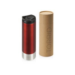 Герметичная термокружка c двойными стенками и медным слоем "Torrid", 470 мл, темно-красный