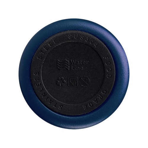 Вакуумная термокружка Waterline с медной изоляцией «Bravo», 400 мл, тубус, темно-синий