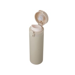 Вакуумная термокружка Waterline c кнопкой «Guard», 400 мл, тубус, бежевый