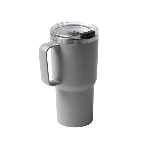 Термокружка «Кенчер» с двойными стенками из нержавеющей стали 304 и полипропилена, серый