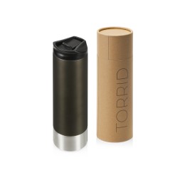 Герметичная термокружка c двойными стенками и медным слоем "Torrid", 470 мл, темно-серый