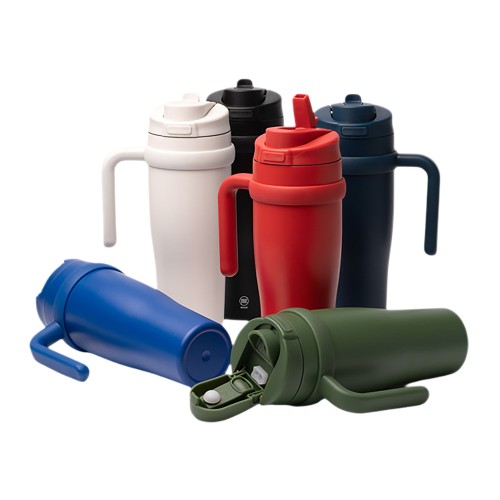 Термокружка KALAM/КАЛАМ с двойными стенками, черный