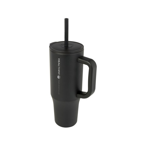 Brady термостакан с силиконовой трубочкой, 900 мл, сертифицированный согласно RCS- Черный