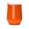 Вакуумная термокружка "Sense", непротекаемая крышка, крафтовая упаковка, оранжевый