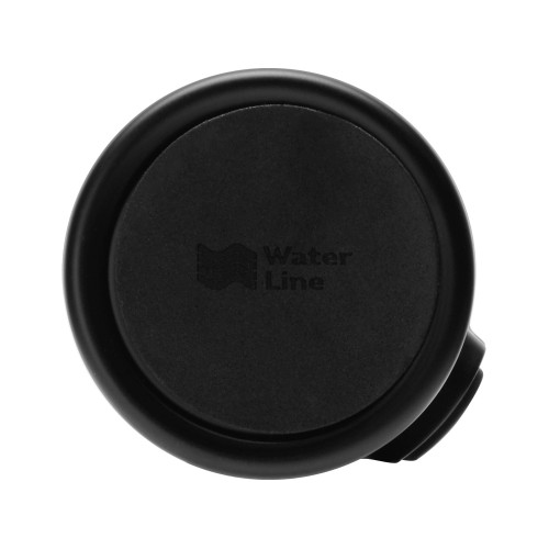 Вакуумная термокружка с кнопкой Upgrade, Waterline, тубус, черный