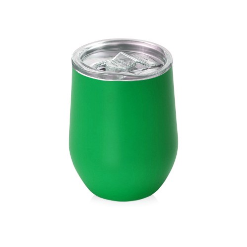 Вакуумная термокружка "Sense", непротекаемая крышка, крафтовая упаковка, зеленый