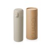 Вакуумная термокружка Waterline c кнопкой «Guard», 400 мл, тубус, бежевый