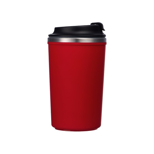 Герметичная термокружка на присоске "Kick", 350 мл, красный