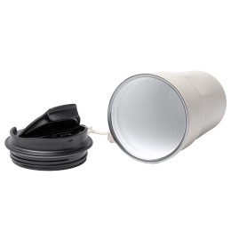 Термокружка KEURY из нержавеющей стали с двойными стенками и ручкой с керамической слоем, белый