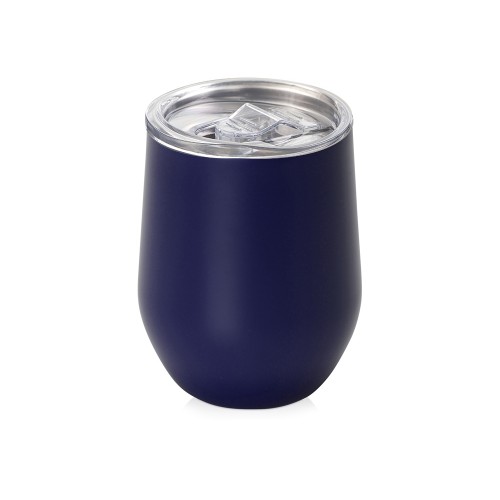 Вакуумная термокружка "Sense", непротекаемая крышка, темно-синий