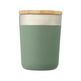 Lagan Кружка с медной вакуумной изоляцией объемом 300 мл и бамбуковой крышкой, зеленый