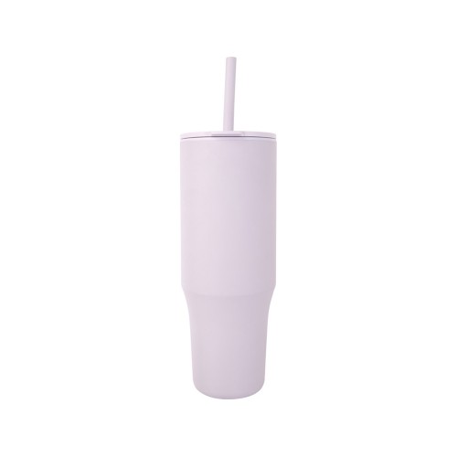Brady термостакан с силиконовой трубочкой, 900 мл, сертифицированный согласно RCS- Сиреневый