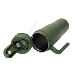 Термокружка KALAM/КАЛАМ с двойными стенками, темно-зеленый