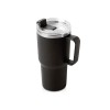 Термокружка «Кенчер» с двойными стенками из нержавеющей стали 304 и полипропилена, черный