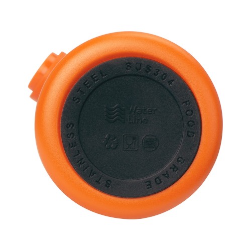 Вакуумная термокружка Waterline с медной изоляцией «Bravo», 400 мл, тубус, оранжевый