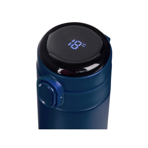 Вакуумная термокружка Waterline с медной изоляцией «Bravo», 400 мл, тубус, темно-синий