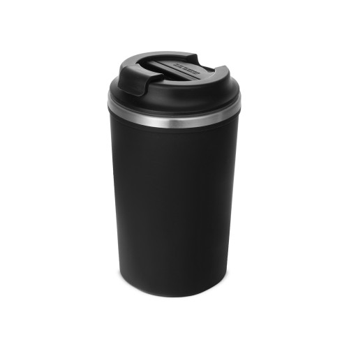 Герметичная термокружка на присоске "Kick", 350 мл, черный