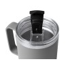 Термокружка «Кенчер» с двойными стенками из нержавеющей стали 304 и полипропилена, серый