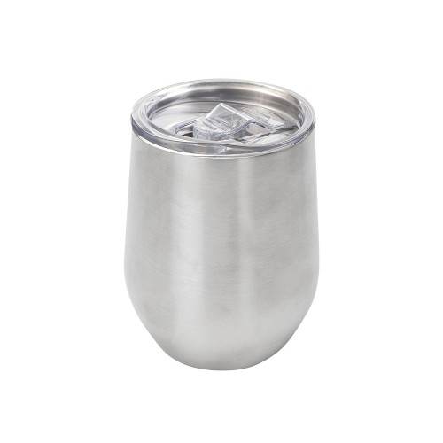 Вакуумная термокружка "Sense", непротекаемая крышка, крафтовая упаковка, серебристый