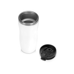Термокружка "Mony Steel" 350 мл, soft touch, белый (P)