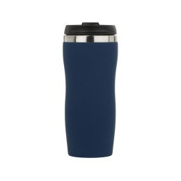 Термокружка "Double wall mug C1", soft touch, 350 мл, темно-синий (Р)