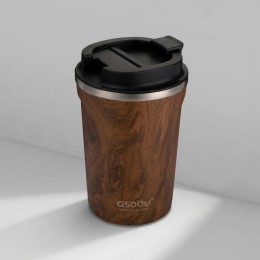 Термокружка CAFe COMPACT, 380 мл, wood